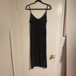 Abercrombie and Fitch black and white polka dot dress. Size L